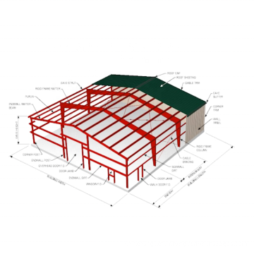 Fabricant d&#39;origine Structure en acier préfabriqué pour les entrepôts